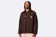Abrigo Carhartt WIP Michigan Coat Winter Tobacco Black Rigid para hombre